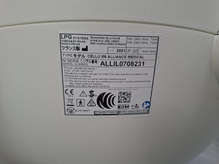 Zdjęcie przedmiotu: LPG medical device CELLU M6 ALLIANCE