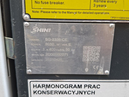 Zdjęcie przedmiotu: 7.5KW SHINI SG-2336-CE plastic mill with DS 23/30 dust separator