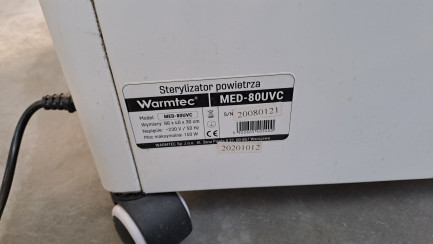 Zdjęcie przedmiotu: Повітряний стерилізатор Warmtec MED-80UVC