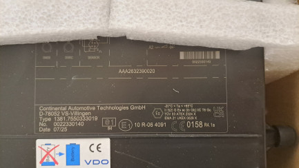 Zdjęcie przedmiotu: VDO digital tachograph version G2V2