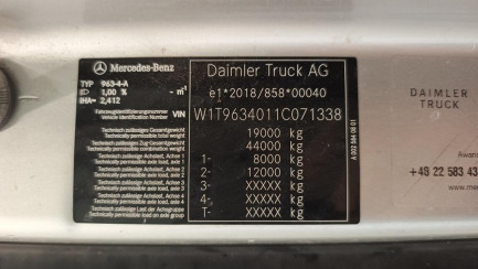 Zdjęcie przedmiotu: Mercedes-benz Actros E6 18.0t