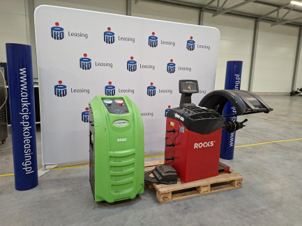 Zdjęcie przedmiotu: Workshop equipment set (VIAKEN X520 air conditioning service station, ROCKS OK.-08.3100 wheel balancer)