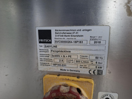 Zdjęcie przedmiotu: Linia piekarnicza FRITSCH EASYLINE II