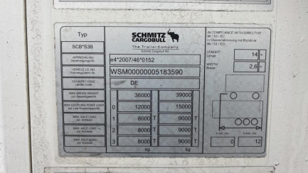 Zdjęcie przedmiotu: SCHMITZ SKO 24 FP60 COOL/13.4 35.0t