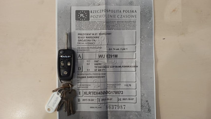 Zdjęcie przedmiotu: DAF XF 480 FT Super Space Cab Low Deck E6 21.0t Oświadczenie o utracie DR