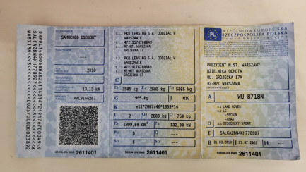 Zdjęcie przedmiotu: LAND ROVER Discovery Sport 2.0 TD4 SE