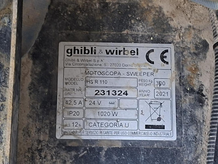 Zdjęcie przedmiotu: ZAMIATARKA GHIBLI & WIRBEL HS R 110