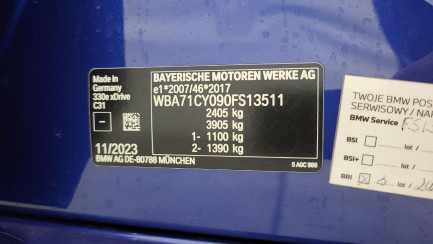 Zdjęcie przedmiotu: BMW 330e PHEV xDrive M Sport sport-aut