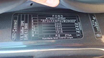 Zdjęcie przedmiotu: Ford TOURNEO CONNECT 1.5 TDCi E6.2 2.3t Titanium