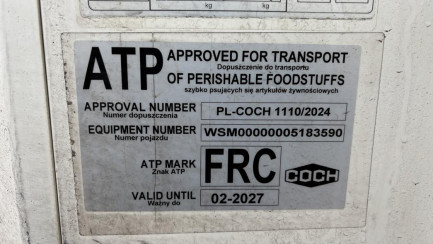 Zdjęcie przedmiotu: SCHMITZ SKO 24 FP60 COOL/13.4 35.0t