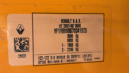 Zdjęcie przedmiotu: Renault Master FWD 2.3 dCi E6 3.5t L3H1 Extra S&S+E Oświadczenie o utracie DR
