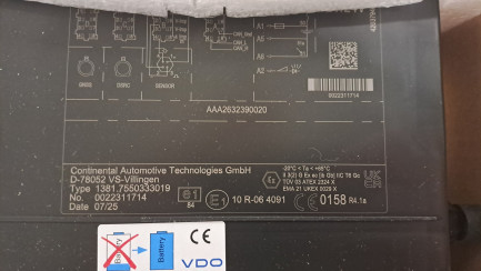 Zdjęcie przedmiotu: Цифровий тахограф VDO версії G2V2