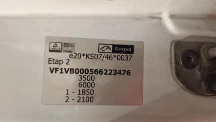 Zdjęcie przedmiotu: RENAULT/CARPOL MASTER FWD 2.3 dCi E6 3.5t L3H1 Pack Clim S&S+E