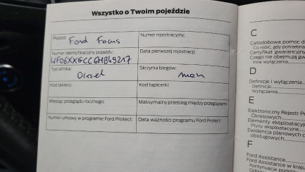 Zdjęcie przedmiotu: Ford Focus Kombi 1.5 TDCi Trend