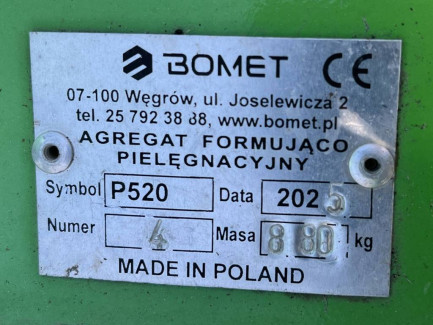 Zdjęcie przedmiotu: Формувальний та затверджувальний агрегат BOMET Ara P520 (колишній)