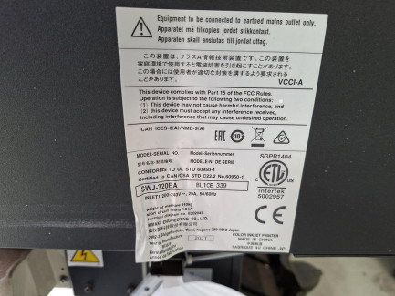 Zdjęcie przedmiotu: MIMAKI SWJ-320 EA solvent printer