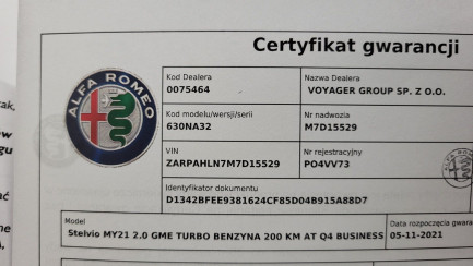 Zdjęcie przedmiotu: ALFA ROMEO Stelvio 2.0 Turbo Business Q4 aut