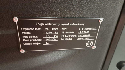 Zdjęcie przedmiotu: Elektryczny pojazd wolnobieżny FRUGAL LT-S14