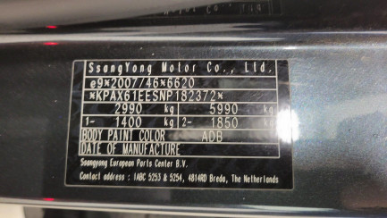 Zdjęcie przedmiotu: Ssangyong Musso Grand 2.2 e-XDi Sapphire 4WD aut