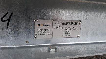 Zdjęcie przedmiotu: PRZYCZEPA GASTRONOMICZNA ZP TRAILERS ZP352