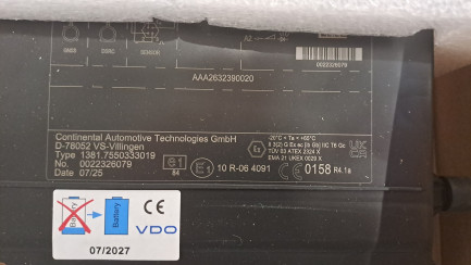 Zdjęcie przedmiotu: Цифровий тахограф VDO версії G2V2