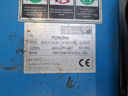 Zdjęcie przedmiotu: BEST PRODUCTS BESTLIFT242DDE Two-Post Lift