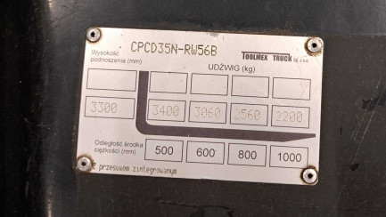 Zdjęcie przedmiotu: Hangcha CPCD35N-RW56B Forklift