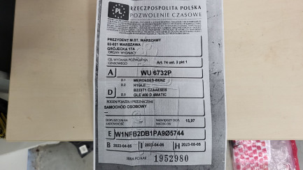 Zdjęcie przedmiotu: Mercedes-benz GLE 400 d 4-Matic Oświadczenie o utracie DR