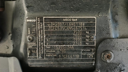 Zdjęcie przedmiotu: Iveco Daily 35S18H E6 3.5t