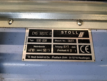 Zdjęcie przedmiotu: STOLL CMS 320 TC.C flat knitting machine