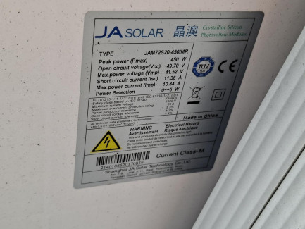 Zdjęcie przedmiotu: Elements of a photovoltaic installation with a capacity of 9.9 kWp
