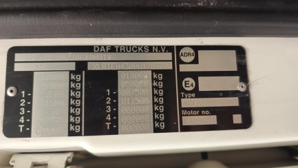 Zdjęcie przedmiotu: DAF XF 480 FT Super Space Cab Low Deck E6 21.0t Oświadczenie o utracie DR