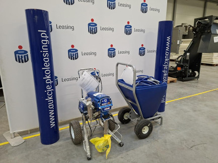 Zdjęcie przedmiotu: Agregat malarsko-szpachlarski GRACO MARK V STANDARD + Zbiornik na materiał GRACO 287987