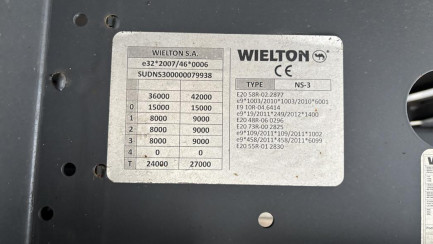 Zdjęcie przedmiotu: WIELTON NS 3 36.0t Високобортовий Oświadczenie o utracie DR