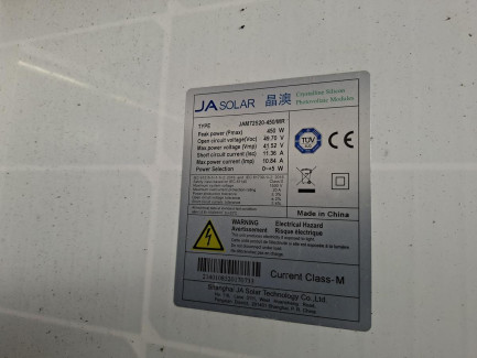 Zdjęcie przedmiotu: Elements of a photovoltaic installation with a capacity of 9.9 kWp