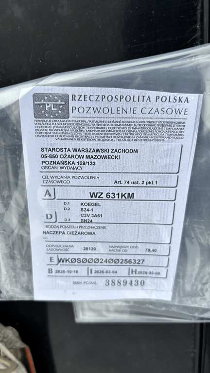 Zdjęcie przedmiotu: KOEGEL SN 24 Mega CO24P90/910/13.95 35.0t