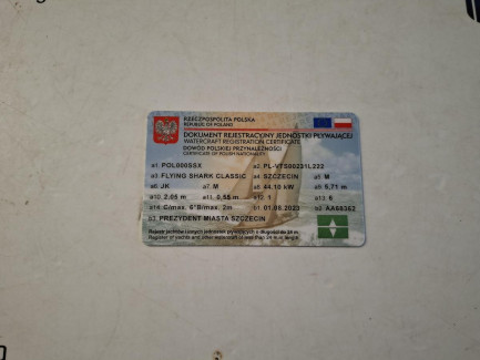 Zdjęcie przedmiotu: Ł&oacute;dź motorowa VTS FLYING SHARK CLASSIC 5.7