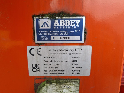 Zdjęcie przedmiotu: ABBEY 4500RT slurry tanker