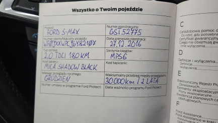 Zdjęcie przedmiotu: Ford S-max 2.0 TDCi 4WD Titanium Oświadczenie o utracie DR