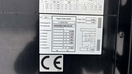 Zdjęcie przedmiotu: KOGEL SN 24 Mega CO24P90/910/13.95 35.0t