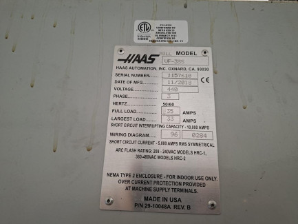 Zdjęcie przedmiotu: Pionowe centrum obr&oacute;bcze HAAS VF-3SS