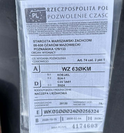 Zdjęcie przedmiotu: KOEGEL SN24 Mega 35.0t