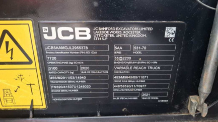 Zdjęcie przedmiotu: Ładowarka teleskopowa JCB 531-70 