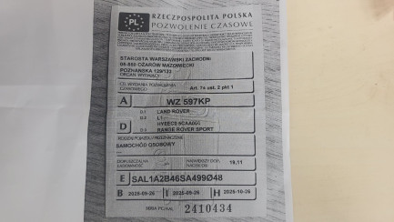 Zdjęcie przedmiotu: RANGE ROVER Sport 3.0 P460e PHEV Dynamic SE