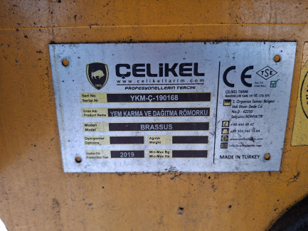 Zdjęcie przedmiotu: CELIKEL BRASSUS H12 horizontal mixer wagon