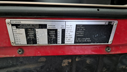 Zdjęcie przedmiotu: SCANIA G450 SCR E6 19.0t LA 4x2 HNA