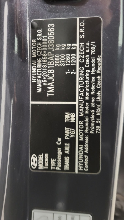 Zdjęcie przedmiotu: Hyundai Tucson 1.6 T-GDi Executive 2WD