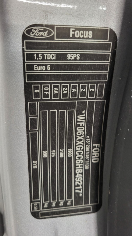 Zdjęcie przedmiotu: Ford Focus Kombi 1.5 TDCi Trend