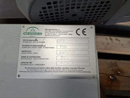 Zdjęcie przedmiotu: ADRIA ASPIRAZIONI DUE wood dust and shavings extraction system