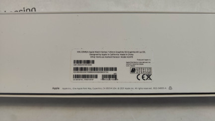 Zdjęcie przedmiotu: Zegarek / Smartwatch Apple Watch 7 45mm GPS + Cellular stal nierdzewna w kolorze mocnego grafitu z bransoletą mediolańską w kolorze mocnego grafitu kod prod. MKL33WB/A